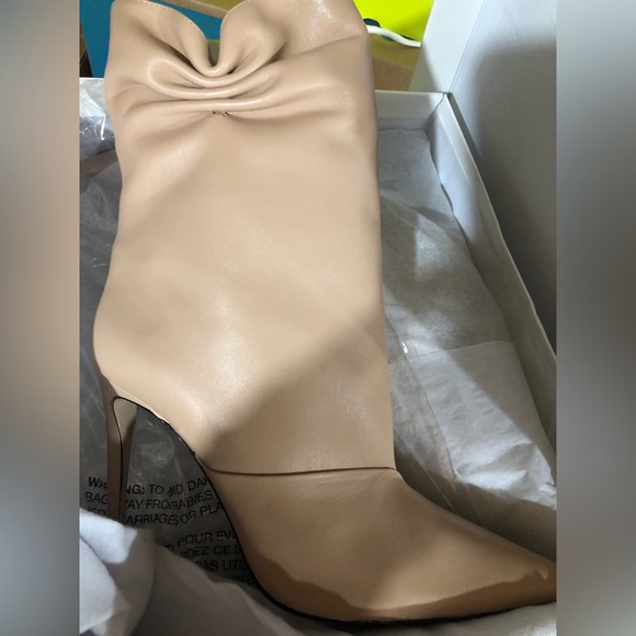 Schutz Sidonie Calf Leather Tan Boots New in Box. - Picture 5 of 7